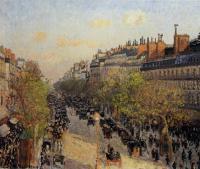 Pissarro, Camille - Boulevard Montmartre, Sunset